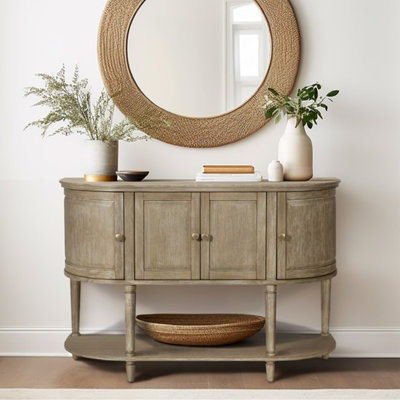 Armoire décorative avec tablette inférieure