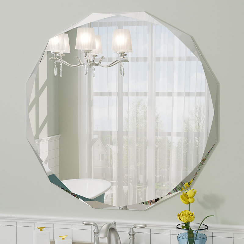 Miroir mural Aevar, 32 po x 32 po