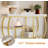 Rustic Industrial Console Table & Entryway Table, 39-Inch Narrow 4-Tier Storage Table with Circle Frame-2044946326