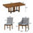 7 - Piece Extendable Trestle Dining Set-1786495056
