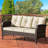 3-person Patio Rattan Sofa With Wide Armrests-1801072871