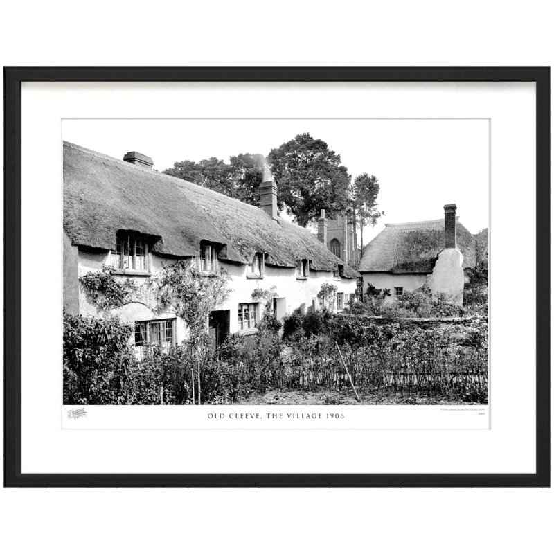Old Cleeve, The Village 1906 - Single Picture Frame Print, 60cm H x 80cm W x 2.3cm D