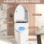 Toilette de bidet portable avec bidet intégré, réglage de la température du siège et technologie de jet siphonique télécommandée, plusieurs modes de chasse, séchage à air chaud intelligent autonettoyant, réglage des mains