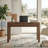 Lonsdale 48" Wide Rectangular Fluted Desk in Satin Walnut-1587697436