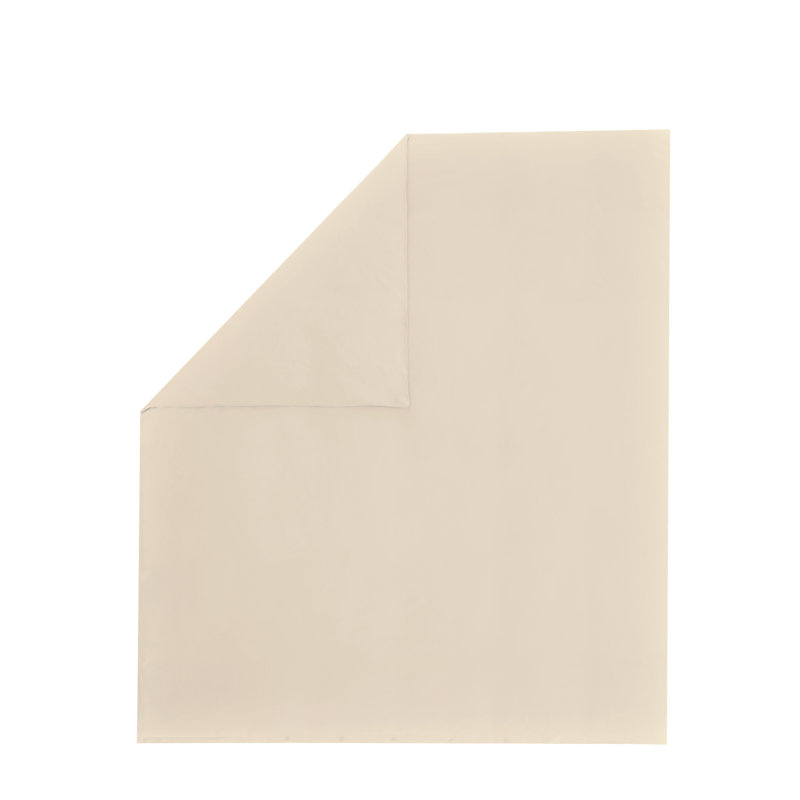 Penny Cotton Duvet Cover, Beige, Queen Duvet Cover