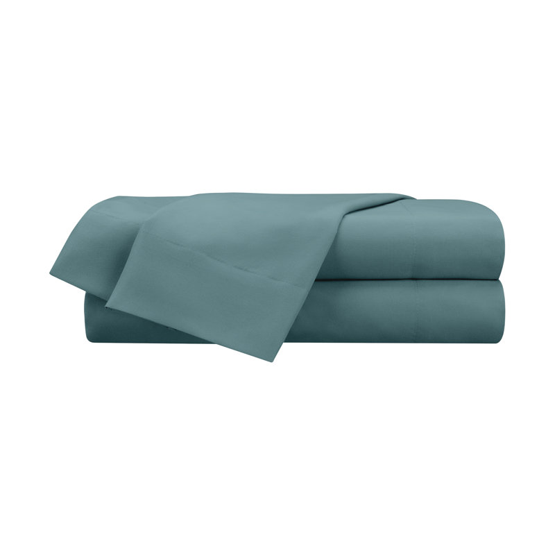 Crosshatch Microfiber, 2 Standard Pillowcases, Teal Artic
