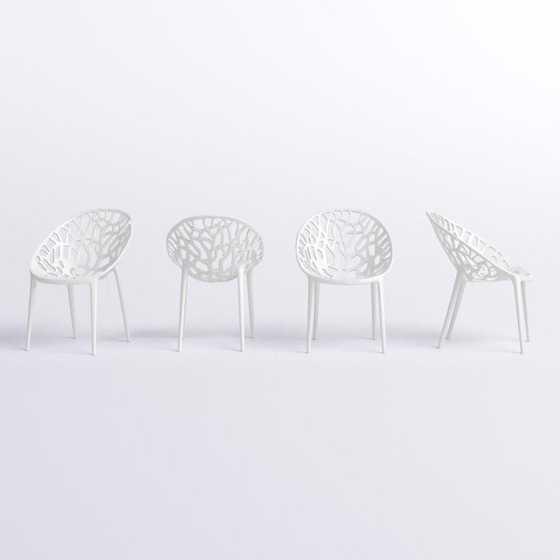 Chaise d'appoint Bahez, Blanc