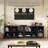 6 - Cube 47.4"W Storage Bookcase Horizontal Bookshelf Organizer with Anti-tip Hardware-1140977538-1140977536