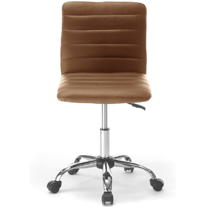  Chaise de bureau roulante en similicuir, Tanné
