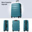 Valise Hardshell 4 pièces + valise à roulettes avec verrou TSA - 16 "+ 20" + 24 "+ 28" bagages