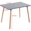 Table 115 x 75 x 75 cm, table à manger, table de bureau, table basse