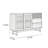 Simple Sliding Door Buffet Table