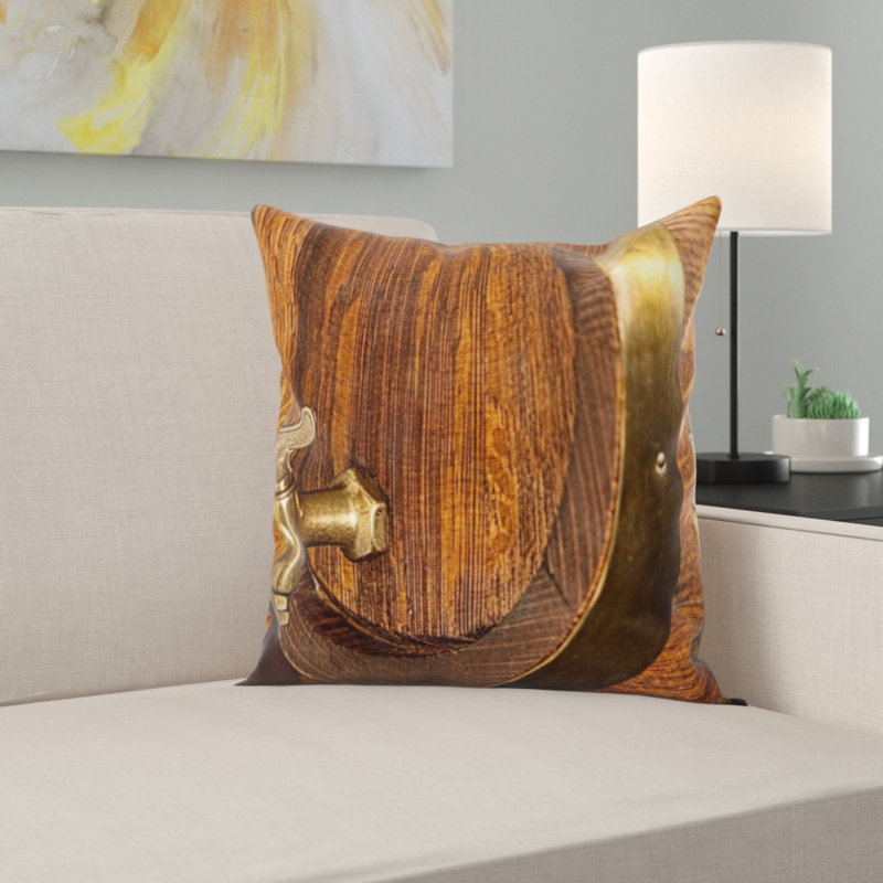 Coussin en tonneau de bière