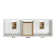 Ariel Kelly 61 Inch Double Rectangular Sink Bathroom Vanity With Pure White Quartz Countertop In Oak