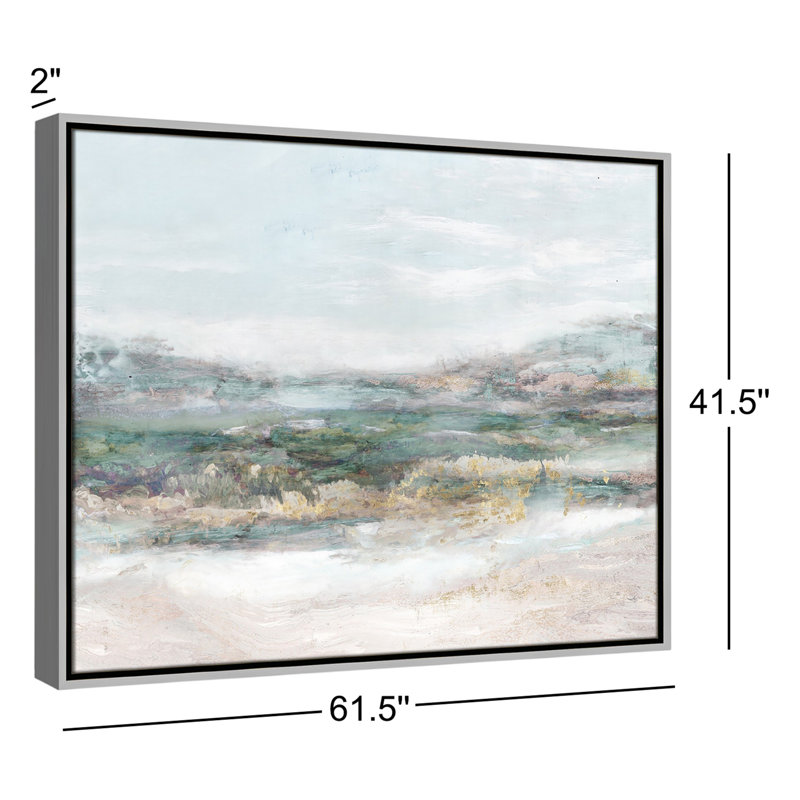 Lori "Dazzling" Painting by Matina Theodosiou, No Mat, White Framed Canvas, 9.5" H x 11.5" W x 2" D