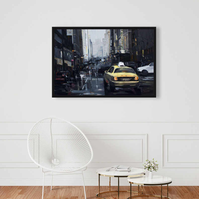 «New York In The Dark» sur toile, H 24 po x l 36 po