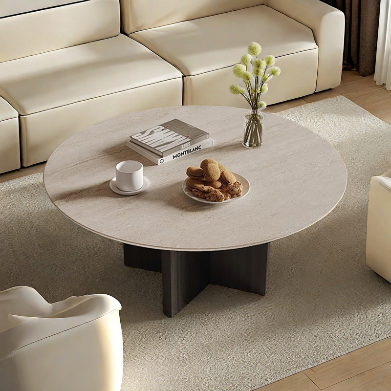 Table de bout Crame fraiche, Gris foncé, H 15,7 po x L 35,4 po x l 34,5 po