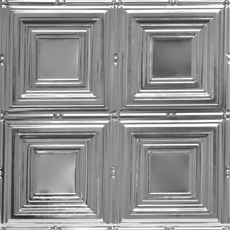 Cubism 2 ft. x 2 ft. Unfinished Steel Nail-Up Ceiling Tiles
