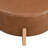 Theo Modern PU Leather Round Cocktail Ottoman