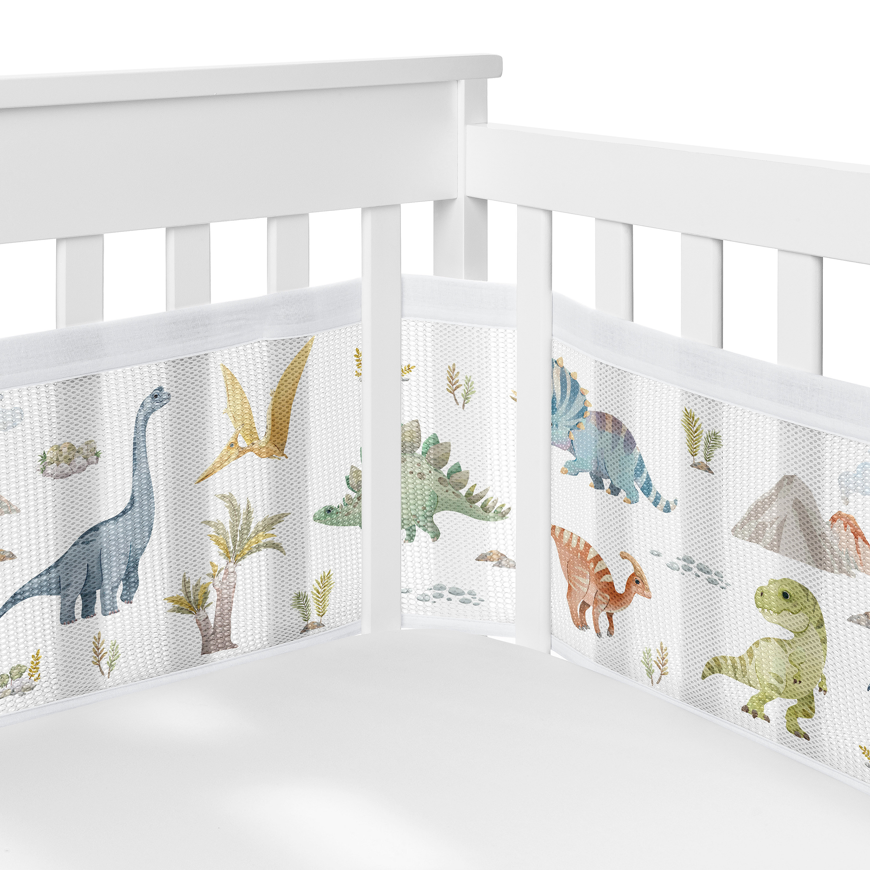 Sweet Jojo Designs Watercolor Dinosaur Dino 6 - Piece Crib Bedding Set