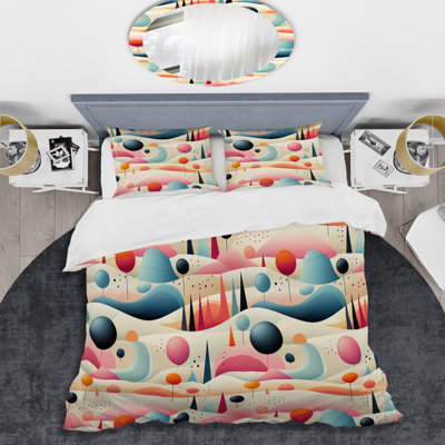 Ensemble de housse de couette Minimalist Zen Abstraction