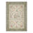 Verdante Vintage Machine Washable Green / Beige Indoor Area Rug with Non-Slip Backing-128992503