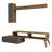 Modern TV Unit with Wall Shelf & Cabinet, Walnut & Chalcedony Finish, 59.1 x 14.9 x 14.6 inches | 100% Melamine Coated Particle Board, Thick: 0.7 inches | Features Multiple Shelves, Stylish & Functional Design, Easy Wall Mount-1458523221