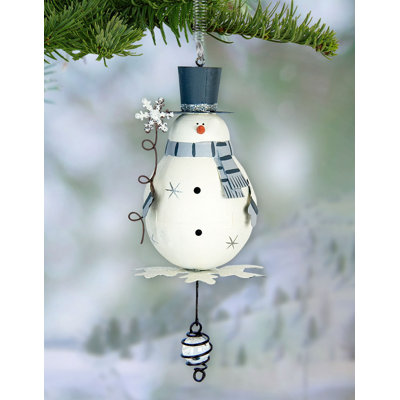 Ornement figurine suspendue bonhomme de neige frosty