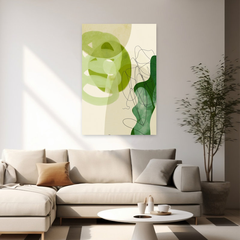 Art contemporain, art contemporain abstrait, H 60 po x l 40 po