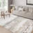 Boho Machine Washable Rug with Rubber Backing for Living Room Non-Slip Dining Room Rug Easy-Cleaning Brown Floor Carpet for Bedroom Dining Room Office Nursery Playroom-23788751