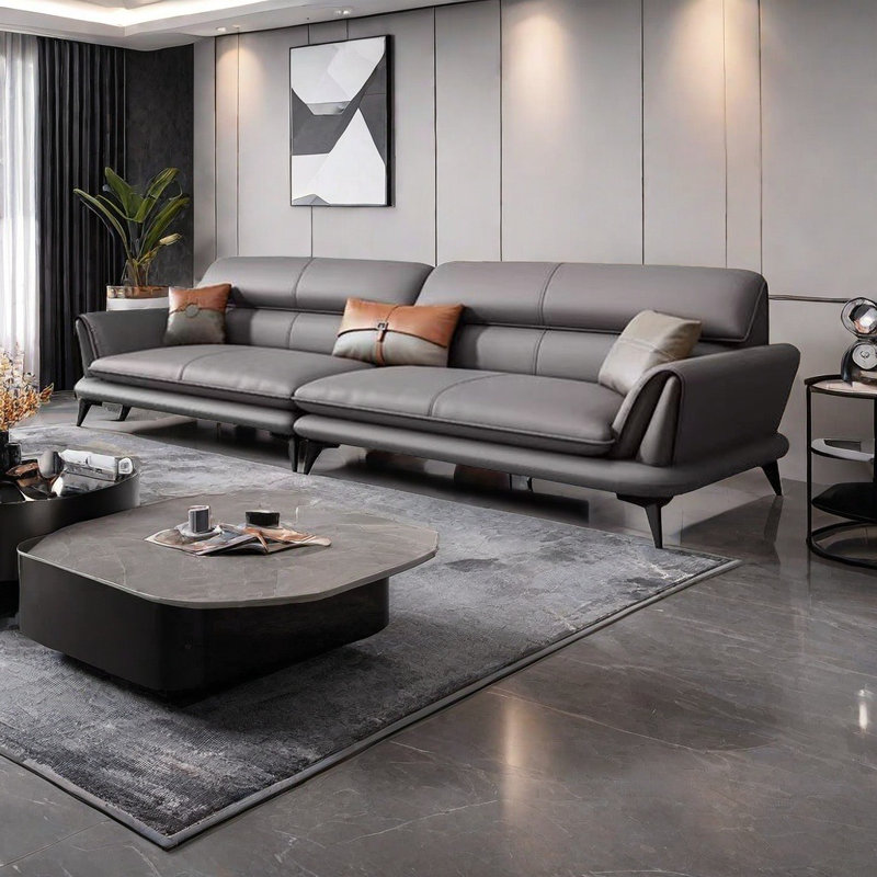 Casual creative comfortable office sofa, 32.3" H x 106.3" W x 35.4" D, 4