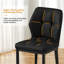 Faux Leather Dining Chairs, Upholstered Wide Backrest High Back Kitchen Chairs-944389570