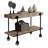 46.6" W Industrial Sofa Table, Natural Tone