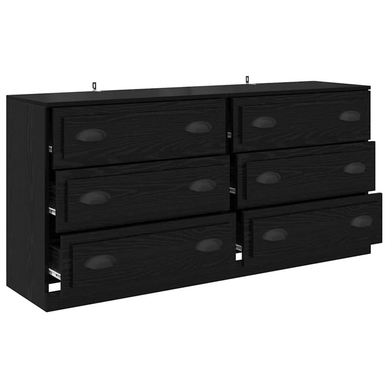 70cm Sideboard, Black Oak