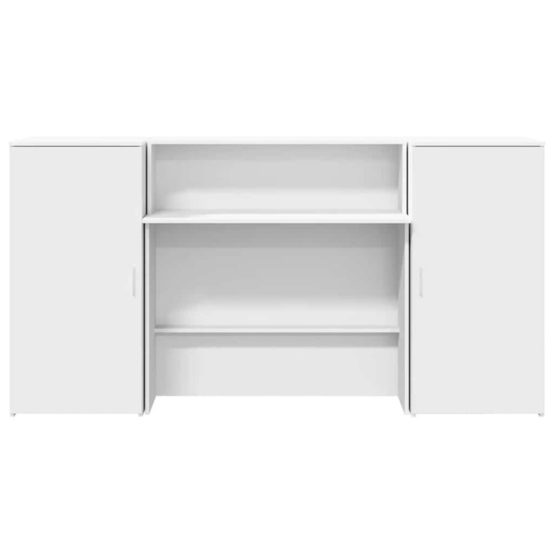 Baki Standing Desk, 103.5cm H x 200cm W x 50cm D, White