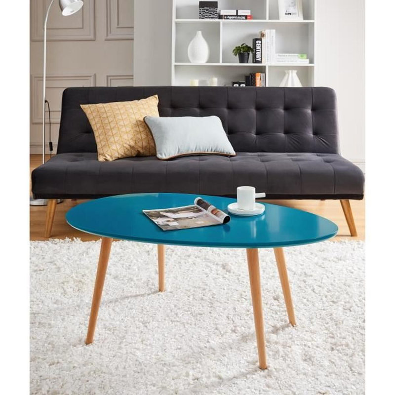 Boydton Four Leg Coffee Table, Blue