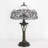 Tiffany Table Lamp White Crystal Style Stained Glass Desk Lamp 16X16X24 Inches Reading Light