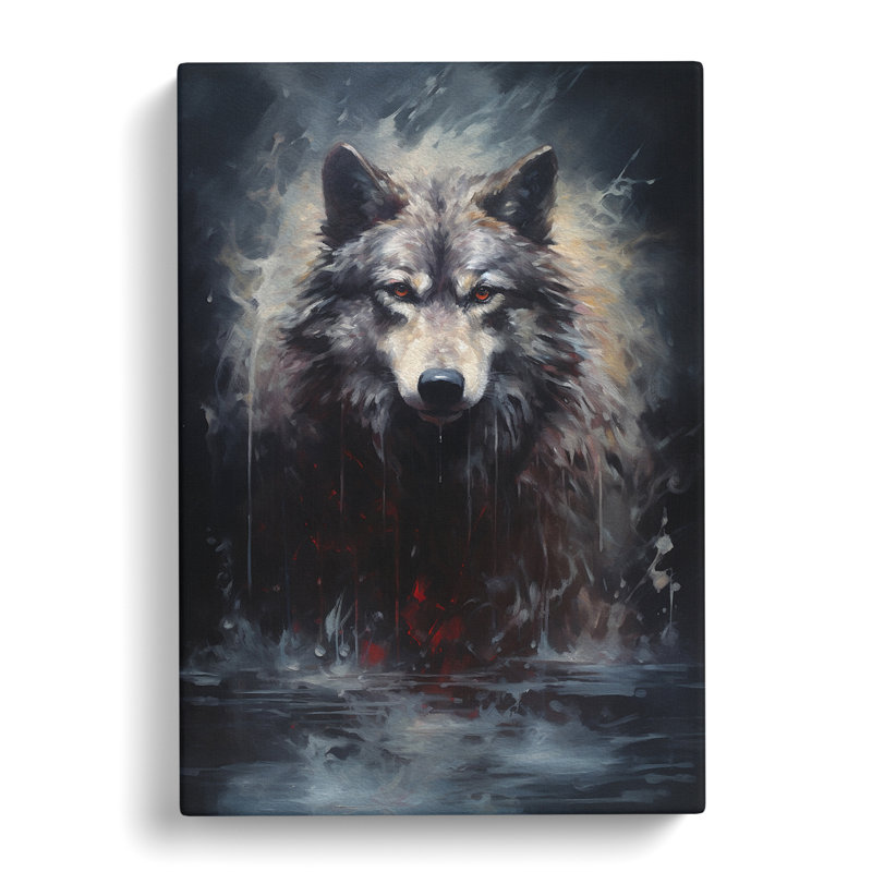 Wolf Contemporary No.3 - Wrapped Canvas Print, 76cm H x 50cm W x 3cm D
