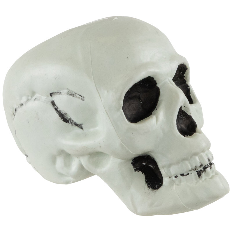 Bag Of Skulls Halloween Decorations - 6" - Set Of 3