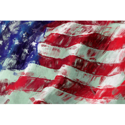 USA Flag - Wrapped Canvas Painting