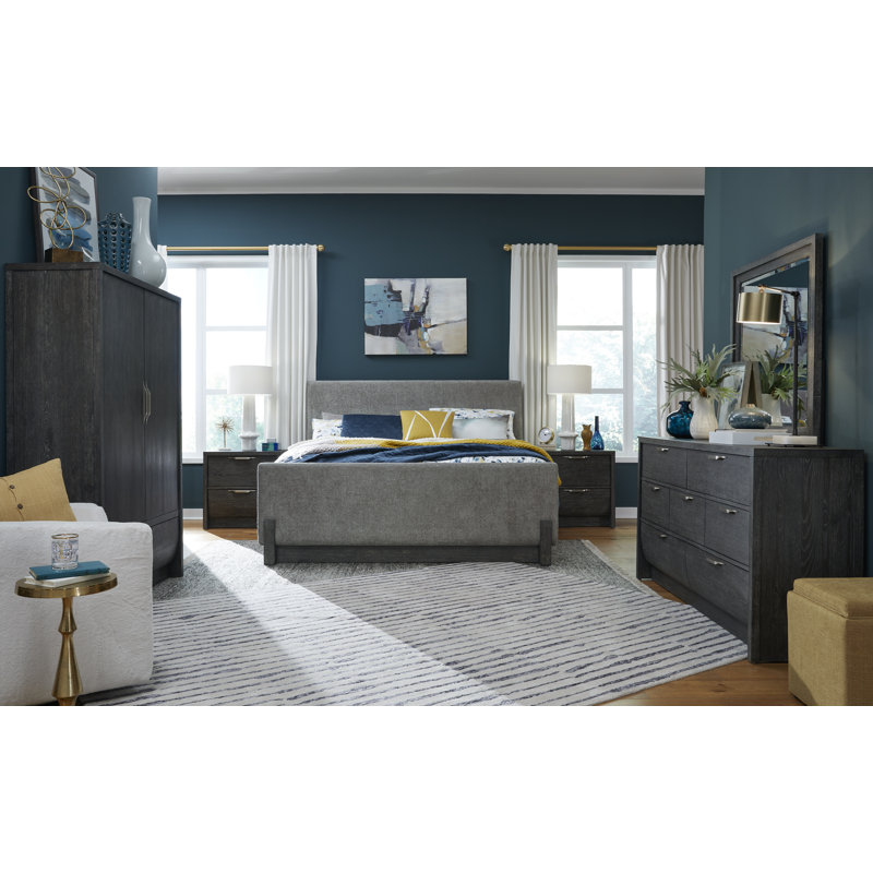 Seibert Queen Upholstered Panel Bed, Queen