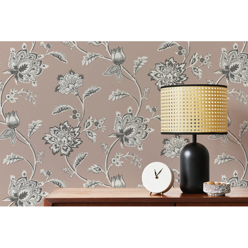 Papier peint Juliette Jacobean, Rose