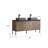 Hungerford 60'' Double Bathroom Vanity with Stone Top