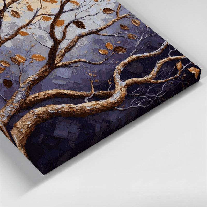 Art mural sur toile Botanical Pecan Branches, H 8 po x l 10 po