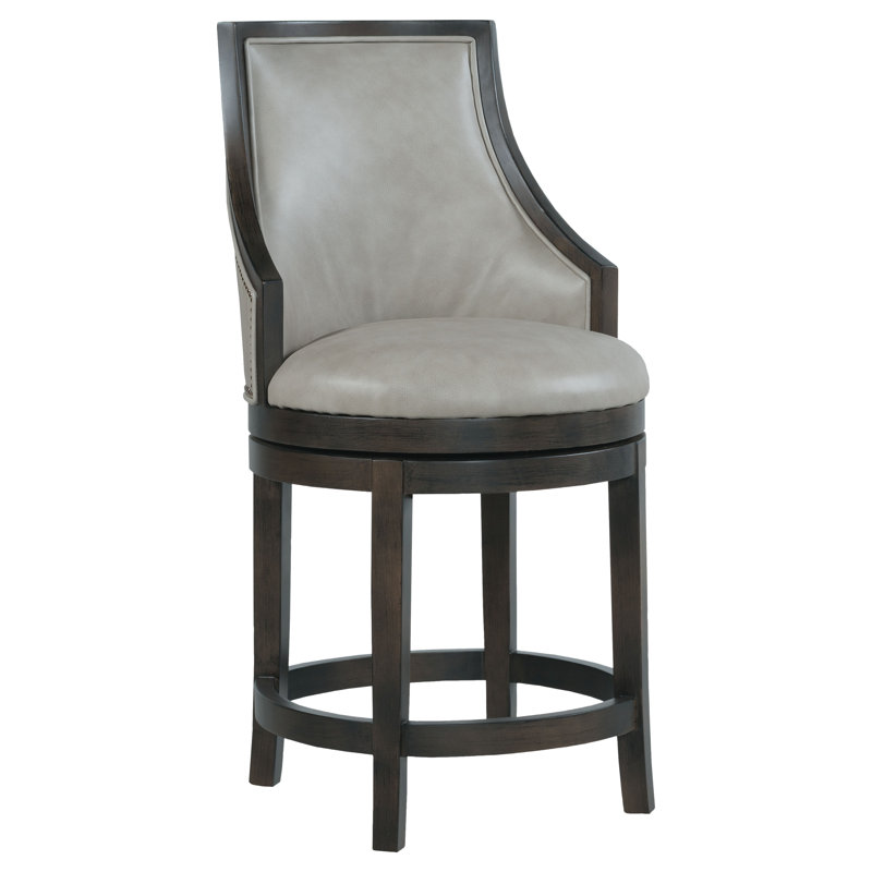 Tabouret pivotant Robroy, Tabouret de comptoir (siège d'une hauteur de 26 p, Tabac, Noisette 8794
