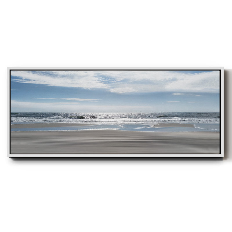 Beach Bliss - toile encadrée, H 24 po x l 60 po x P 1,5 po, Blanc