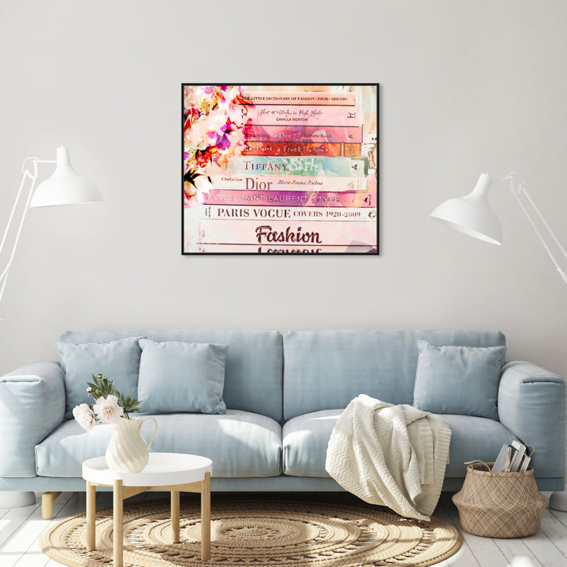 « oliver gal romantica mode spring », reproduction d’impression sur toile encadrée, H 36 po x l 30 po, Cadre noir