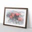 Red Poppy Field Sketch - Picture Frame Graphic Art Print-56874943-56874945