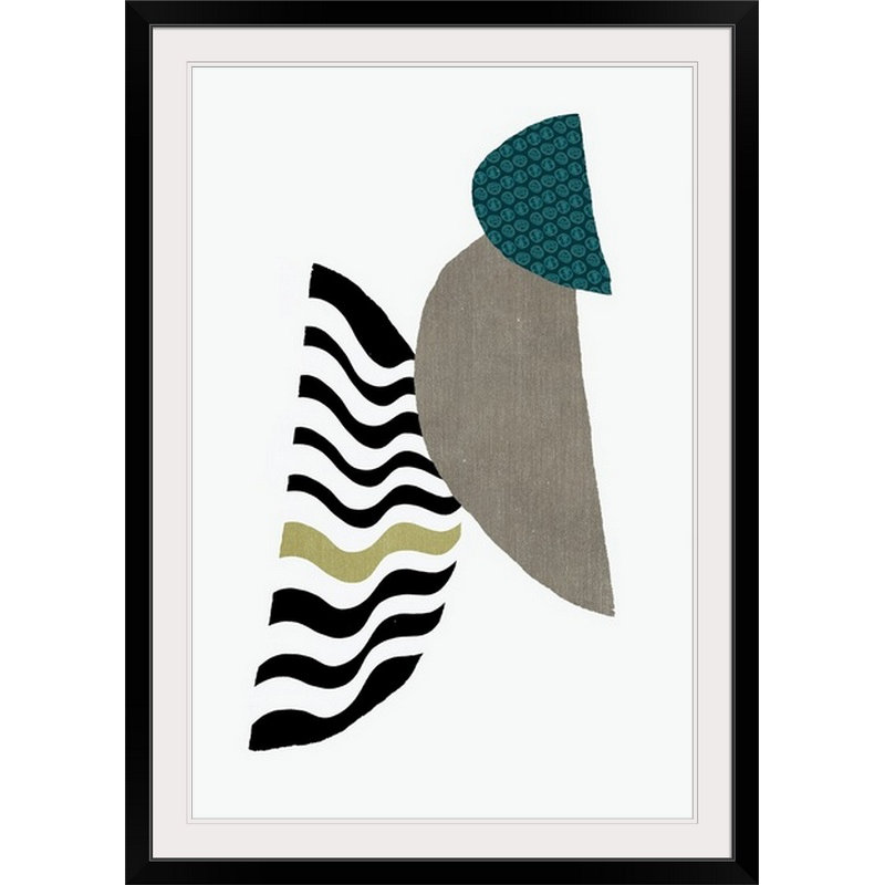 «Wave» Brittley, impression, H 32 po x l 24 po x P 1 po, Cadre noir