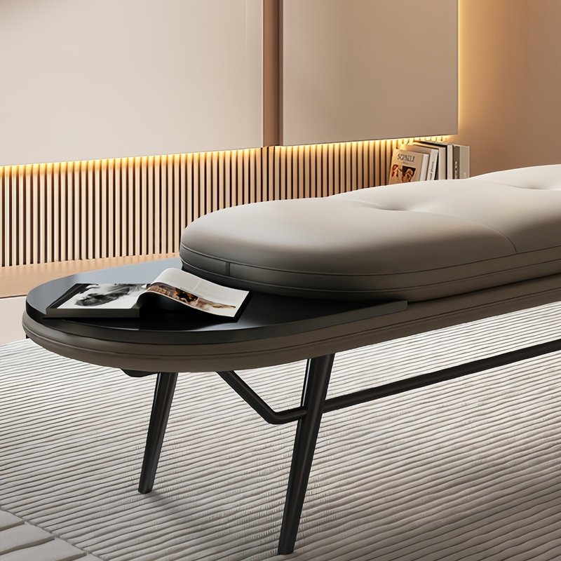 Banc rembourré en cuir Luxury Luxury